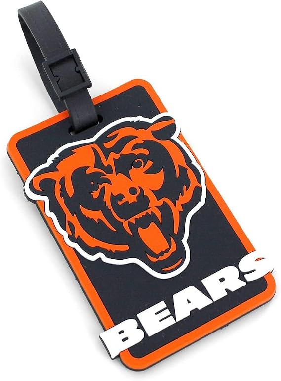 Aminco NFL Chicago Bears Soft Bag Tag Blue, 7.5