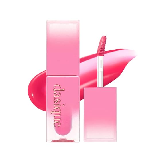 dasique Juicy Dewy Tint (04 Plum Dew) 0.12 oz | Light Application with moisture | Long Lasting & wearing Glossy Lip Stain, Non-sticky | Vegan, Cruelty-free | Korean makeup | stocking stuffers