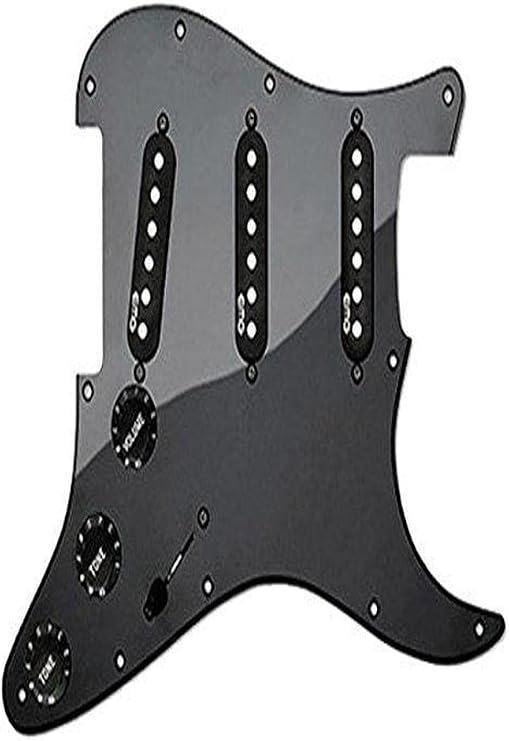 EMG RA-2 Retro Active Pro Series Prewired Guitar Pickguard, Black