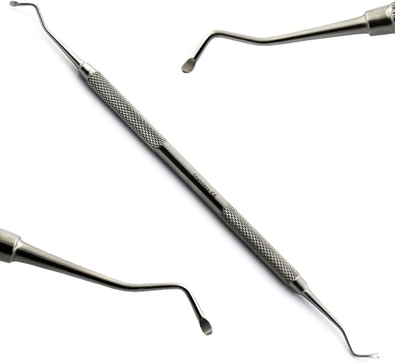 SurgiMac Dental Spoon Excavator 19W, 2mm, Cavity Carious Dentin Removal Curette, Restorative Instrument