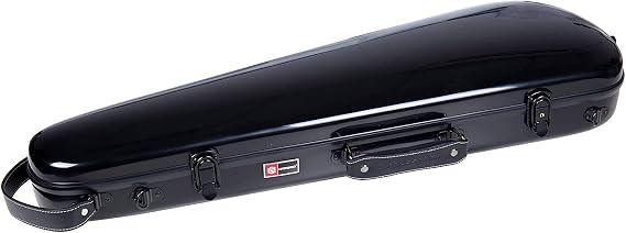 Crossrock Fiberglass Backpack Style 4/4 Full Size Black Violin Case (CRF1020VBK)
