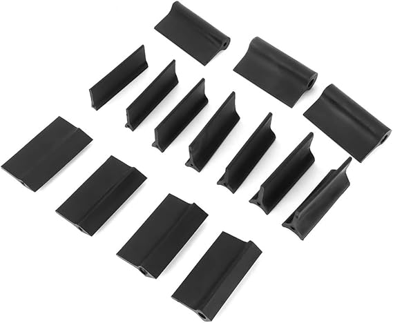 14-Piece Contour Angle Sanding Grip Set, Rubber Polishing Blocks Flexible Convex Concave for Automotive Wood