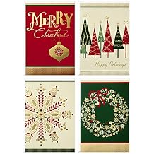 Image Arts Hallmark Christmas Boxed Cards Assortment, Elegant Icons (4 Designs, 24 Cards with Envelopes)