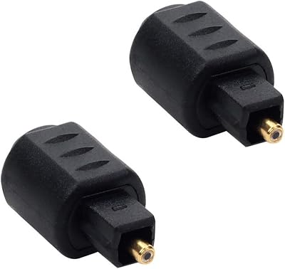 Digital Toslink Male to 3.5mm Female Plugs Converters Optical Adapter for Superior Claritys 1pc2pcs