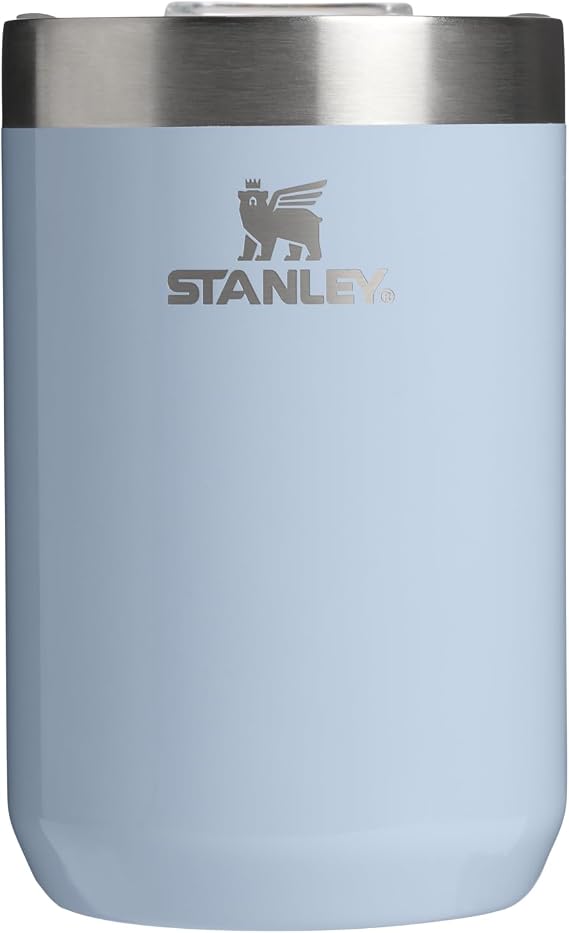 STANLEY Everyday Camp Cup 12 oz | Drink Through Lid | Cup for Coffee, Tea and Drinks | Insulated Stainless Steel | BPA-Free | Blue Dream Gloss