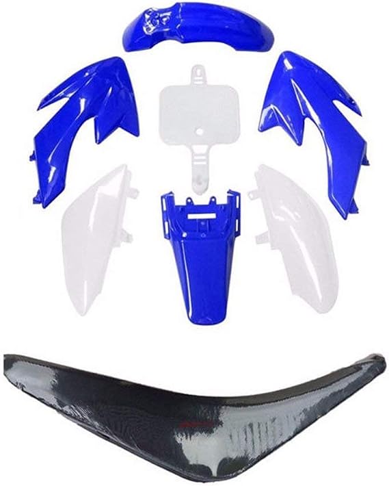 Plastic Body Fender Fairing Kit and Seat For CRF50 XR50 90cc 110cc 125cc Dirt Pit Bike (Blue)