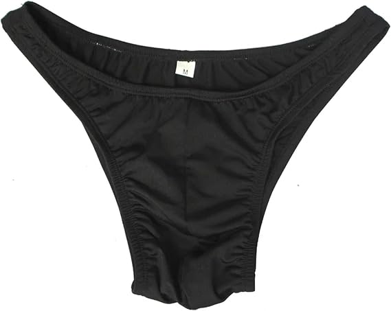 Men's Bodybuilding Posing Trunks Fitness Shorts(Black,Large)