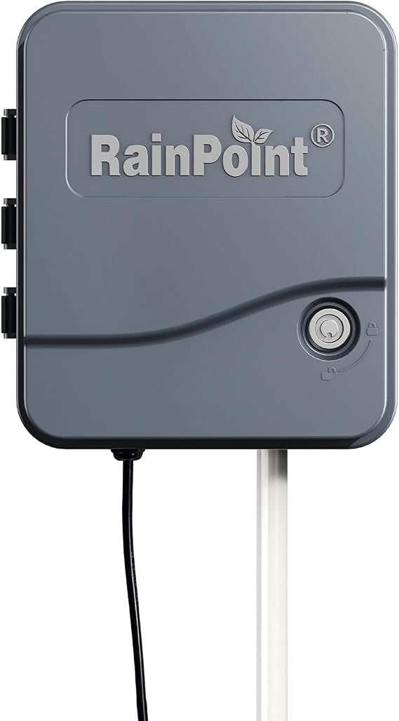 RAINPOINT Sprinkler Controller 12 Zone Programmable, Indoor/Outdoor Automatic Irrigation System, Irrigation Controller with Rain Delay, Manual Watering & Seasonal Adjustment