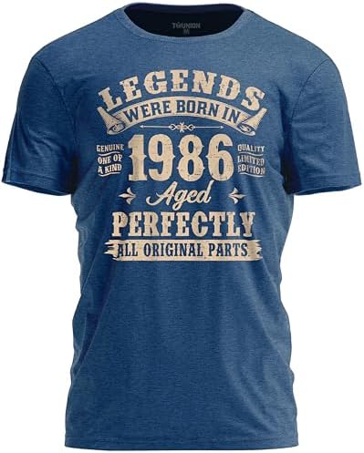 Legends were Born in T-Shirt Vintage Milestone Year Aged Perfectly Shirts Celebrating Birthday Retro Graphic Tees