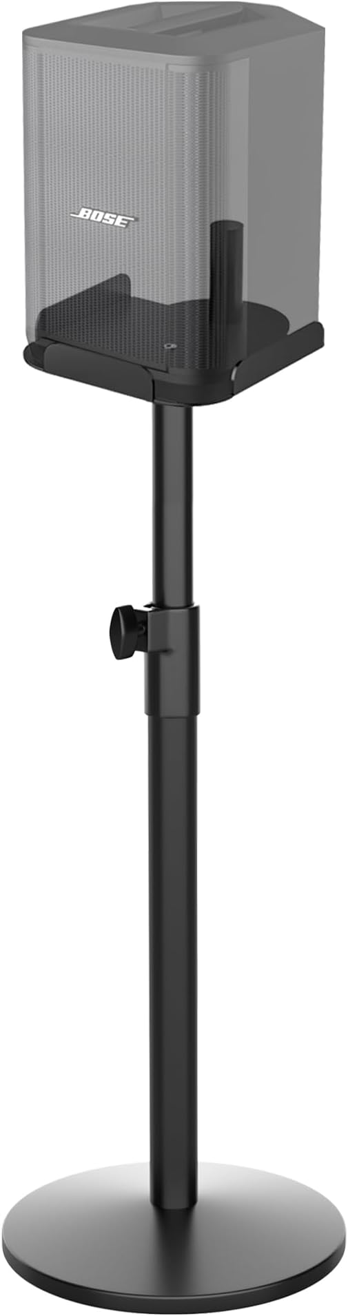 Heavy Duty Adjustable Speaker Stand for Bose S1 Pro & S1 Pro Plus, 22.6"-36.2" Height, ll-Metal Construction with Anti-Vibration Rubber Base, Floor Standing Mount for Home/Stage/DJ Use