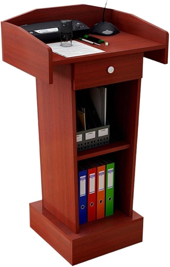 Lectern Podium Stand Church Pulpits Large Storage Area Lecterns Office Home School Seminar Teacher Lecture Portable Stand