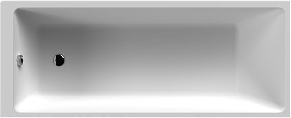 Balterley 1800 x 800mm Square Shower Bath with Legs, Straight Single Ended Gloss White Soaking Shower Bath, Acrylic Baths for Bathrooms, Thin Edge Square, Adjustable Leg Set, Soaking Bathtub (White)