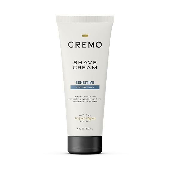 Cremo Shaving Cream for Men, Sensitive, 6 Fl Oz