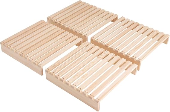 Emur Freely Interchangeable Pallet Bed, Bed Frame, Set of 4