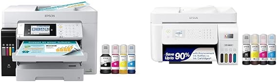 Epson EcoTank Pro ET-16650 Wireless Wide-Format Color & EcoTank ET-4800 Wireless All-in-One Cartridge-Free Supertank Printer with Scanner