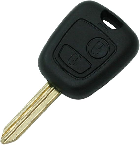 SEGADEN Replacement Key Shell Compatible with Peugeot Citroen 2 Button Keyless Entry Remote Key Case Fob PG305N