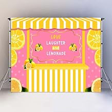 Yellow Lemon Backdrops for Party Shower Wall Decoration 7x5ft Love Laughter and Lemonade Pink Photography Background Photo Portrait Photo Studio Props RBJMYLU51
