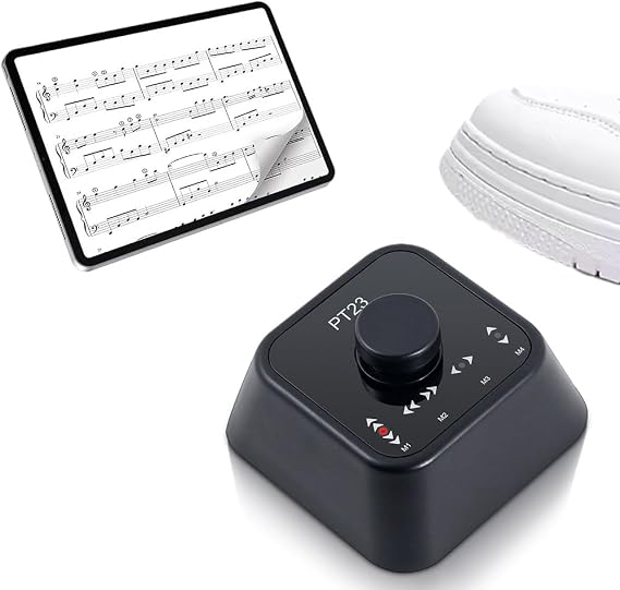 Bluetooth Page Turner Rechargable Mini Size Multi Media Control Foot Switch