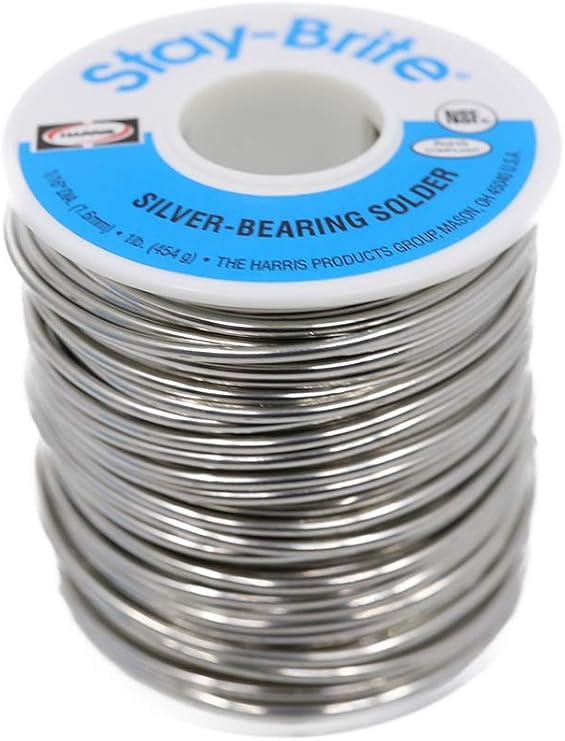 Harris Stay-Brite #8 Silver Bearing Solder 1/16" 1 lb Pound Spool, SB831