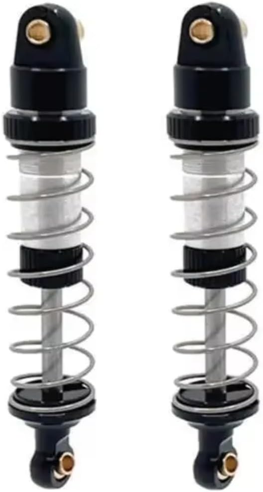 RC Parts Compatible With Hyper GO For MJX 1/12 H12Y RC Car Upgrade Parts Accessories Adjustable Oil Hydraulic Shock Absorber(Black)