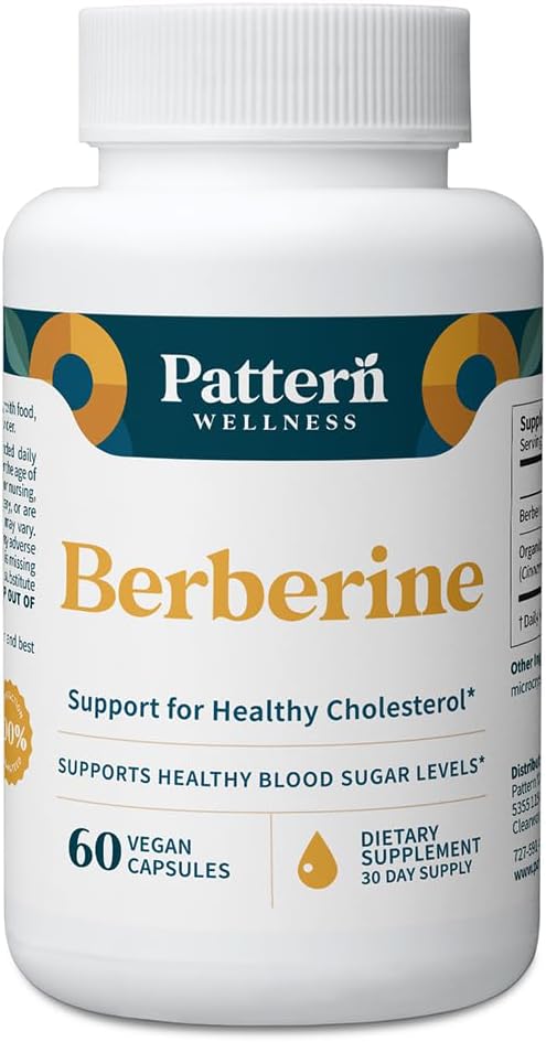 Pattern Wellness Berberine Supplement 60 Capsules
