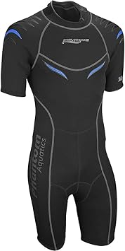 Phantom Aquatics 2.5mm Marine Men's Shorty Wetsuit for Scuba Diving, Snorkeling, Surfing, Watersports