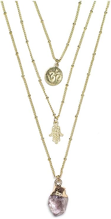 LaurDIY Mini Layered Necklace Kit, Purple