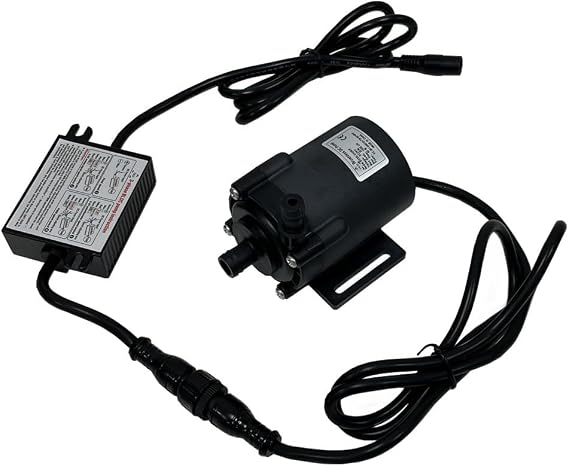 SHYSKY 24V DC Micro Brushless Pump Mini Submersible pump DC55I-24200S, 80W, 20M 65ft, 264GPH, Low noise, IP68 Waterproof For Water Circulation Pressurization Cooling sys