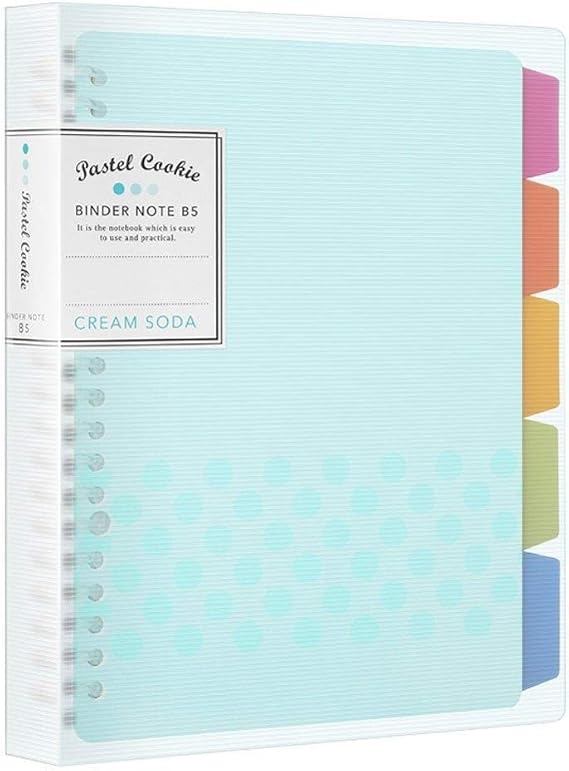Journal Coil Removable Buckle Notebook Classification Ring Binder Notepad Light Color Soft Light Diary for Office School Supplies (Color : Blue, Size : 18 * 22.5cm)