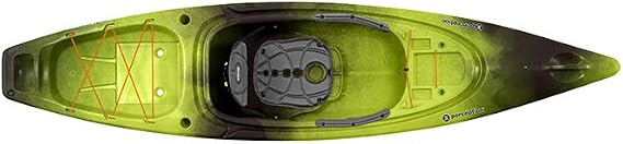 Perception Sound 10.5 | Sit Inside Kayak for Fishing and Fun | Two Rod Holders | Large Rear Storage