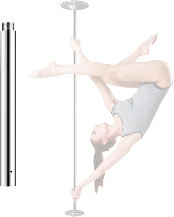 Spinning and Static Dance Pole - Professional Portable Home Pole for Fitness and Dance Training
