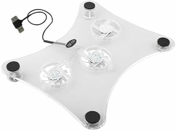 USB Powered 3-Fan LED Cooling Pad Stand with Radiator for 13" Laptop PC Notebook by The Perfect Part Inc