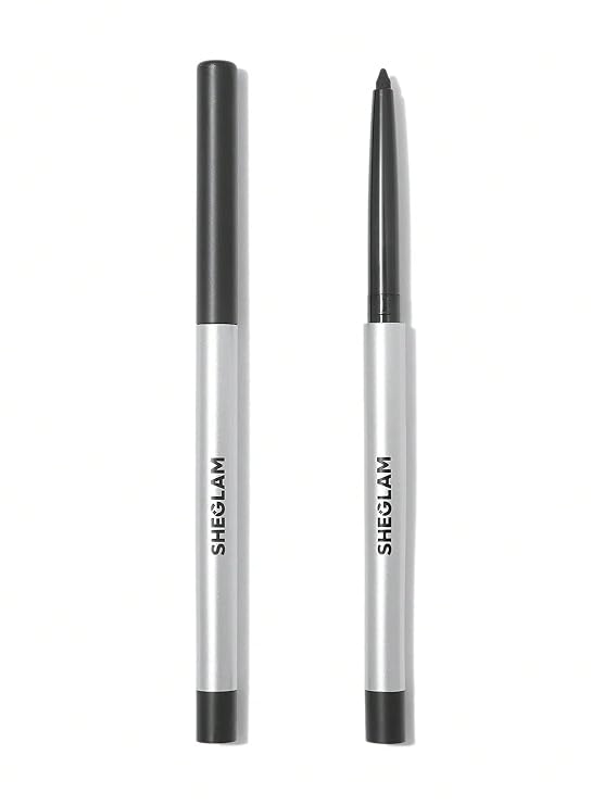SHEGLAM On-Line Creamy Eyeliner Waterproof Matte Gel Eyeliner Pencil Smudge-Proof Long Lasting Nourishing Eyeliner With Botanicals Sodium Hyaluronate-Black
