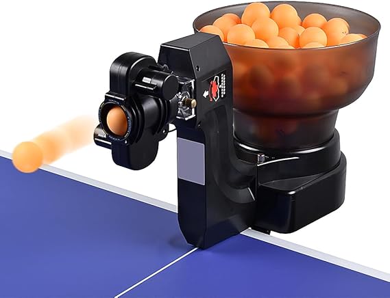 WAYMARK Table Tennis Robot Ping Pong Ball Machine Trainer HP-07 Ping Pong Robot Table Tennis Automatic Ball Machine for Practice Come with 50 Balls