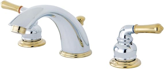 Kingston Brass GKB964 Magellan 8-Inch Widespread Lavatory Faucet with Retail Pop-Up, 5-3/4 inch in Spout Reach, Chrome/Polished,Bronze