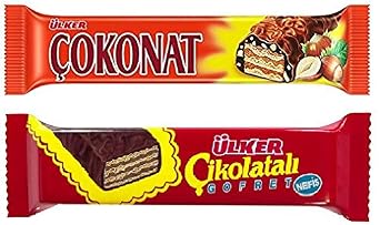 ULKER COKONAT and ULKER CIKOLATALI GOFRET 2 OF EACH