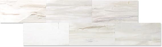 STICKGOO 1/3 Sheet Subway Tile Peel and Stick Backsplash, Seamless Design Polished Eurasia Pinkish-Beige Kitchen Backsplash Wall Tiles(Only 1/3 Sample)