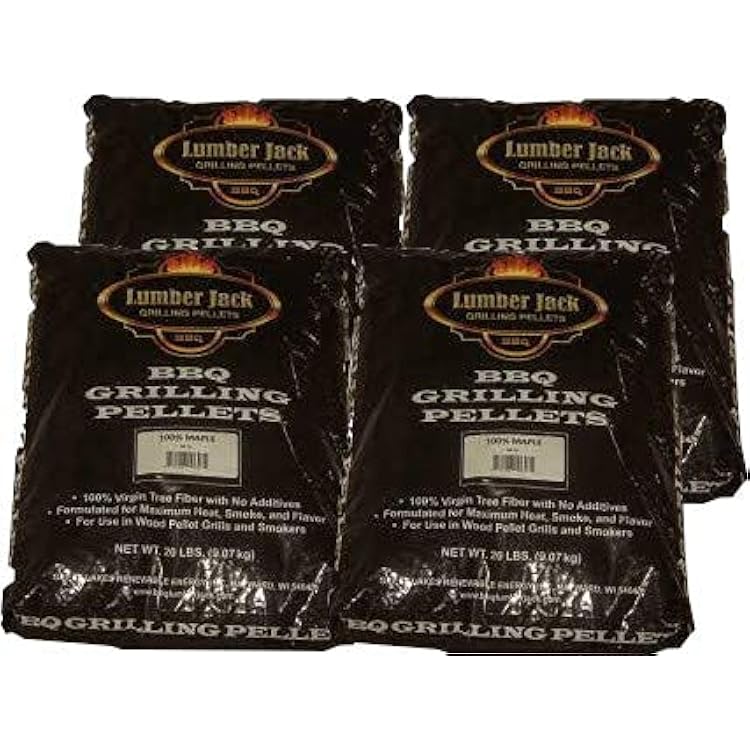 Lumber Jack BBQ 80 Pounds Pellet Assortment Pick 4 x 20 Pound Bags See Description for Flavors