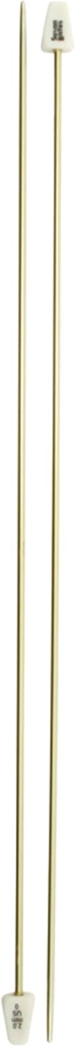 Susan Bates 11110-0 10-Inch Silvalume Single Point Knitting Needle, 2mm, Light Yellow