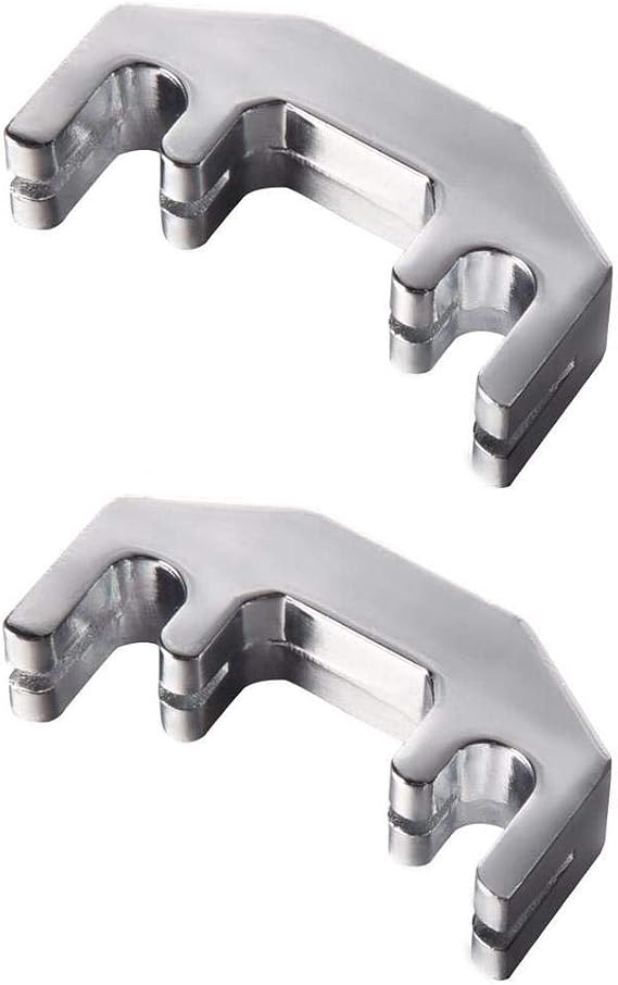 2 Pcs Violin Practice Mute Metal Violin Silencer for 1/2, 3/4, 4/4 Violin Fiddle, Silver