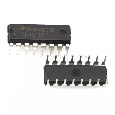 30PCS CD4511BE IC.CD4511 4511 CMOS BCD-to-7-Segment Latch Decoder Drivers IC,DIP-16 IC.CD4511 Integrated Circuit Chip (IC)