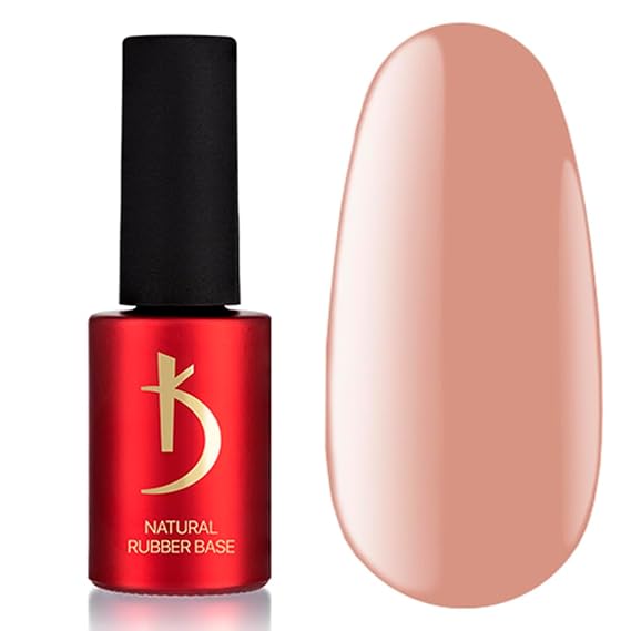 kodi professional Natural Rubber Base Camouflage French Color, Gel Nail Polish Coat (Base Dark Beige, 7ml.)