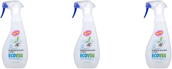 Ecover (3 Pack) Window & Glass Cleaner | 500ml | 3 Pack Bundle
