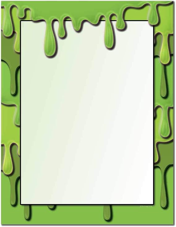 Slime Halloween Letterhead Laser & Inkjet Printer Paper (100 Pack)