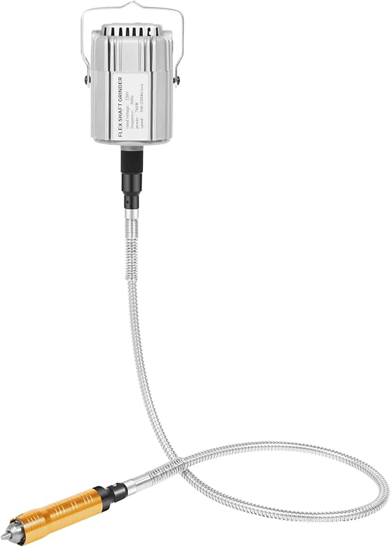 780W Rotary Tool Flex Shaft Hanging Grinder Carver Electric Multi-Function Metalworking Jewelry Tool Repair Kit Hanging Flexshaft Mill for Carving, Buffing