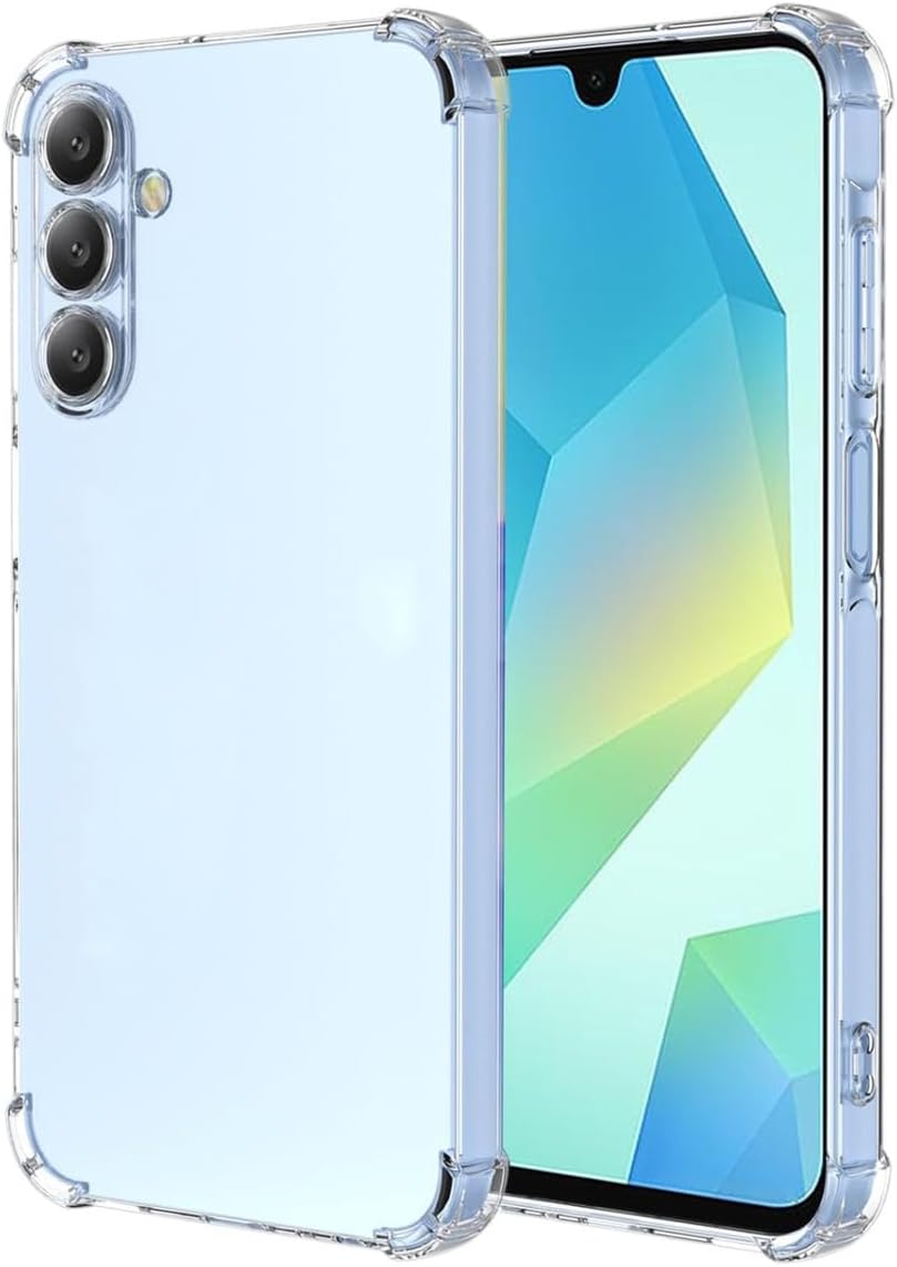 Cover Camera Protected Airbag Antishock Corner Protected Transparent Silicone Case Compatible with Samsung Galaxy A16