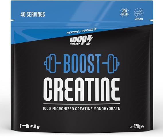 WUP Boost Creatine 40 Servis,%100 Mikronize Kreatin Monohidrat, Aromasız