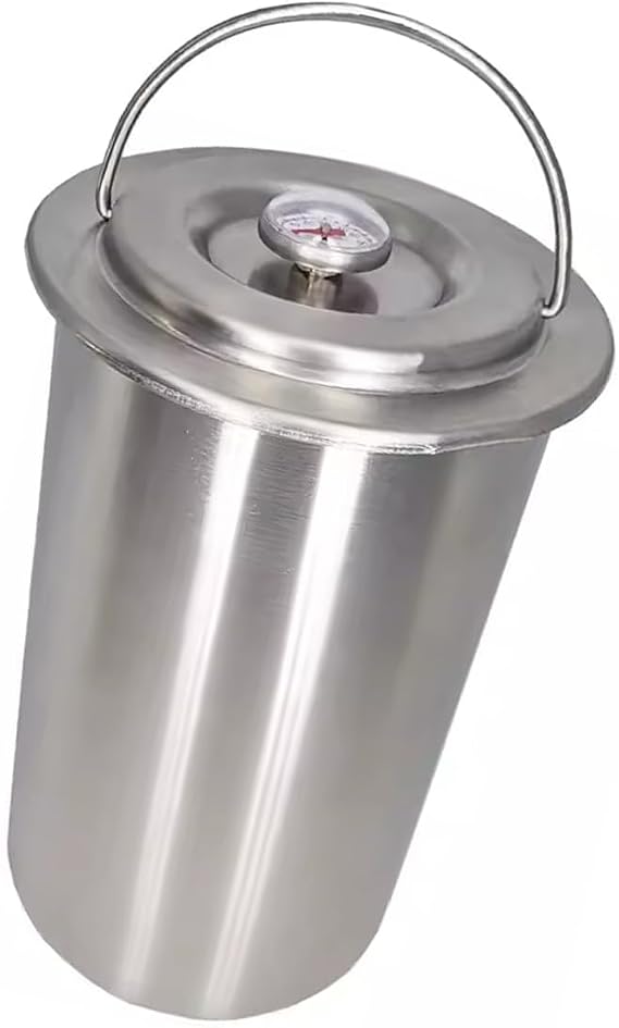 Ham Maker, Meat Press, With Thermometer, Homemade Spam/Sandwich Cookware, Meat Dishes, Meat Press Mold, Stainless Steel, Round Shape, Hamburger Meat Mold