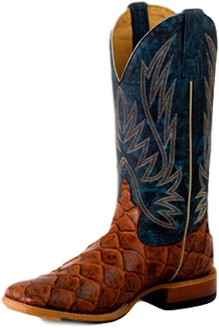 Horse Power by Anderson Bean Mens Seas the Day Leather Cowboy Boots