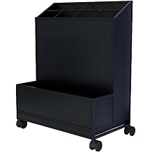 High Capacity Umbrella Holder for Entryway, with Removable Drain Tray, Indoor Entryway Umbrella Stand, with Handrail and Pull-out Water Collection Tray, for Long/Short-handled Umbrellas Black